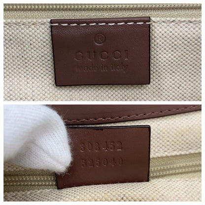 グッチ スーキー GGキャンバス レザー ショルダーバッグ