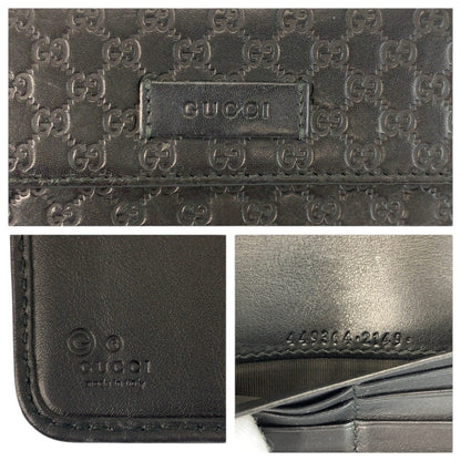 グッチ マイクログッチシマ レザー ロングウォレット