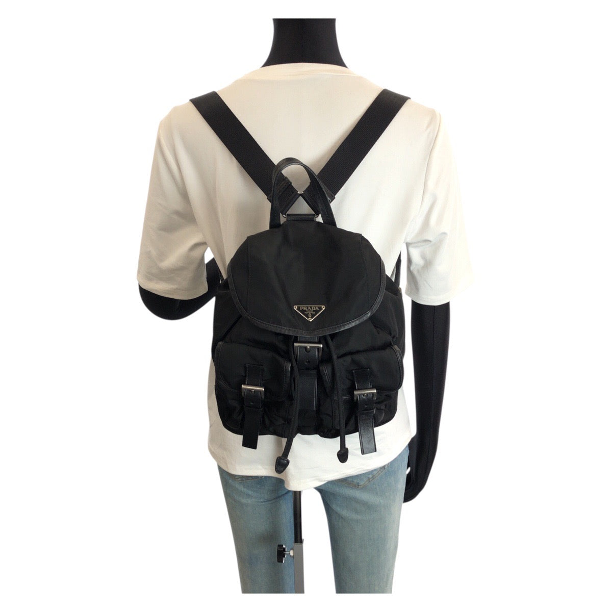 プラダ テスート ナイロンレザー リュックサック