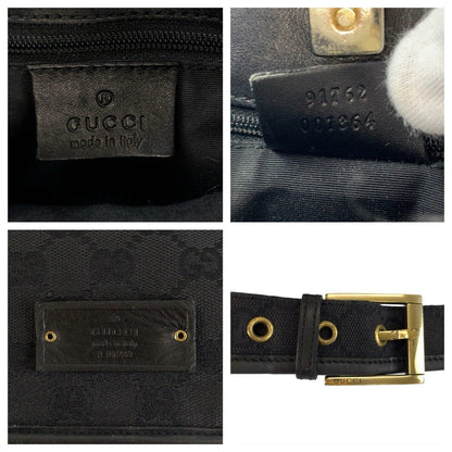 グッチ GGキャンバス レザー ショルダーバッグ