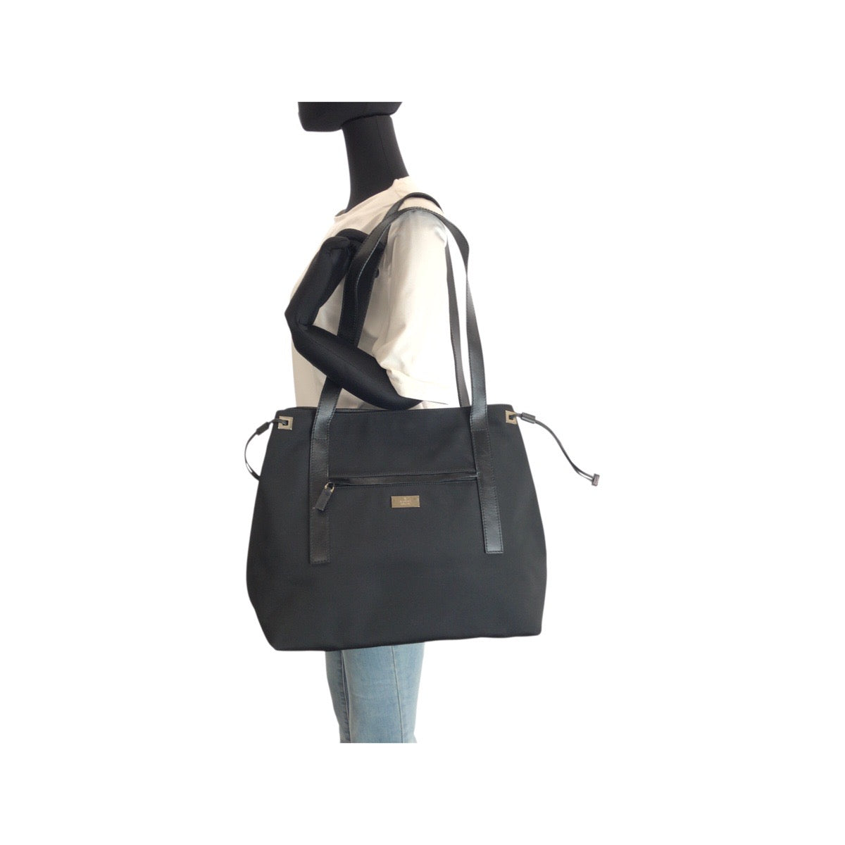 グッチ ナイロンレザー2wayトートバッグ