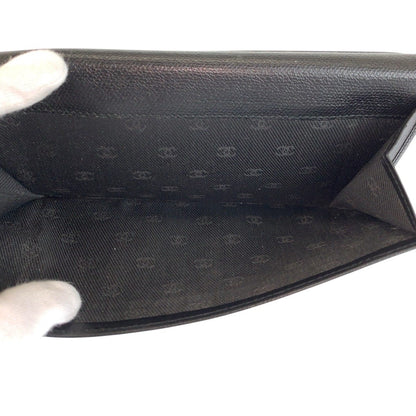 シャネル ココボタン レザー長財布