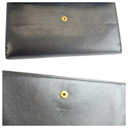 シャネル ココボタン レザー長財布
