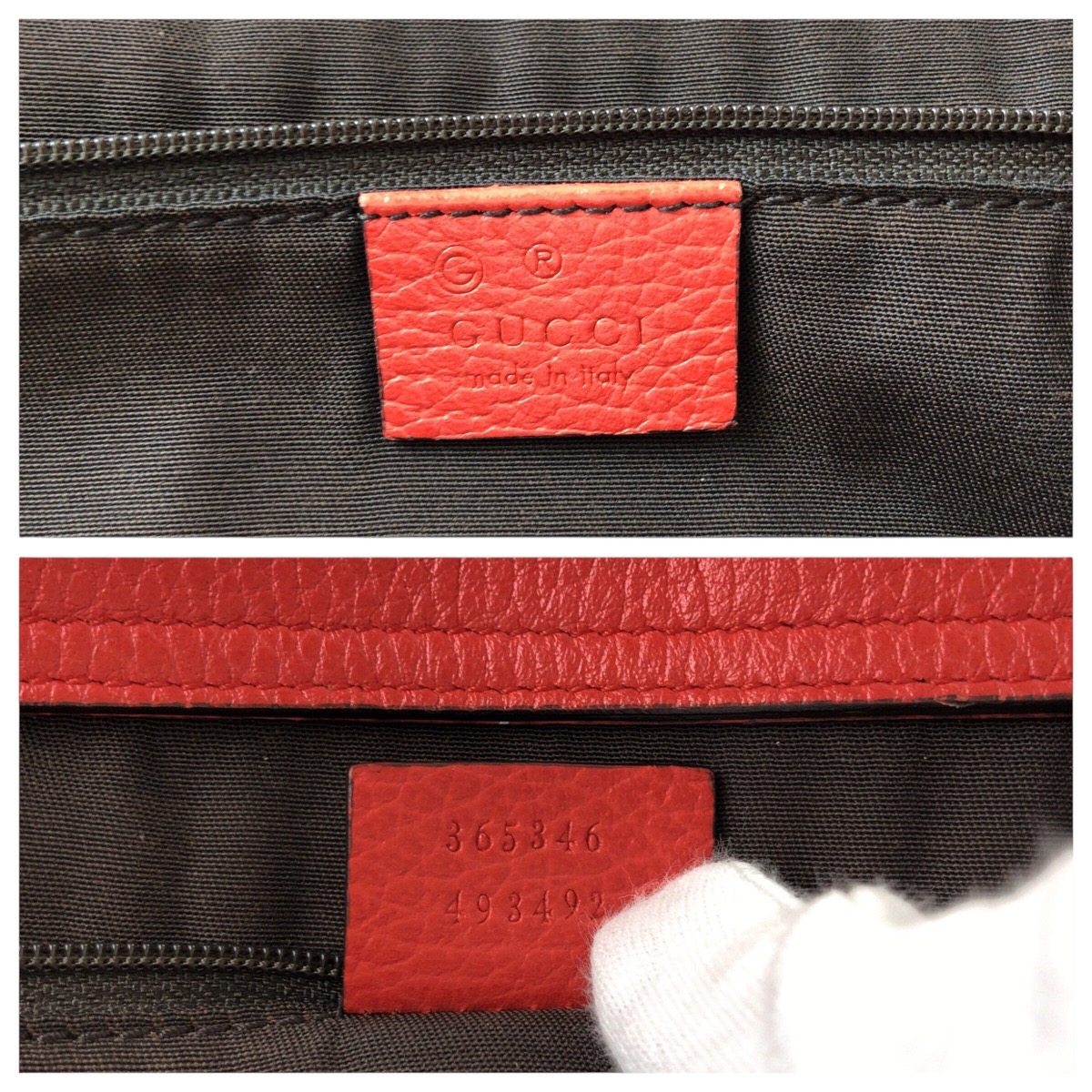グッチ バンブー レザー2wayバッグ