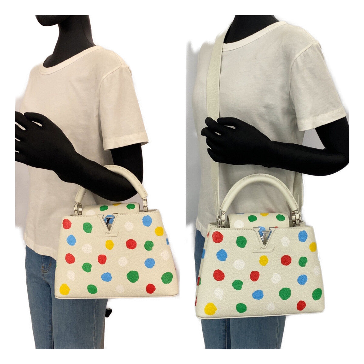 ルイヴィトン LV × YK カプシーヌ BB レザー 2wayバッグ