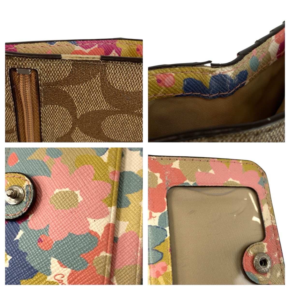 コーチ PVC折り財布