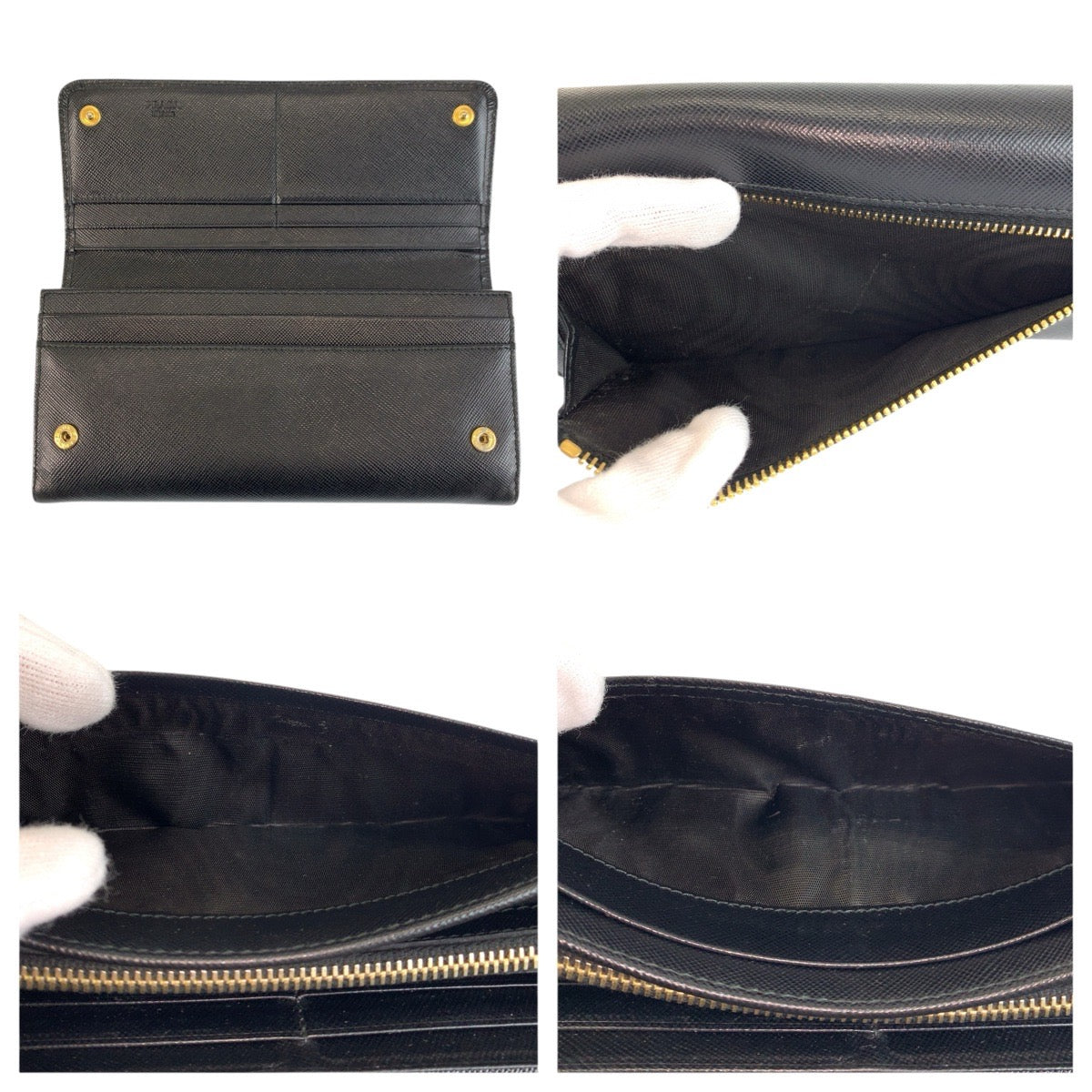プラダ サフィアーノ レザー長財布