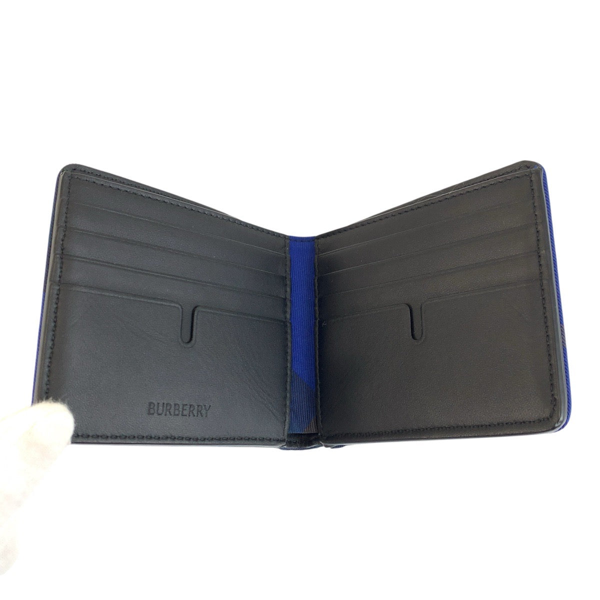 バーバリー レザー二つ折り財布