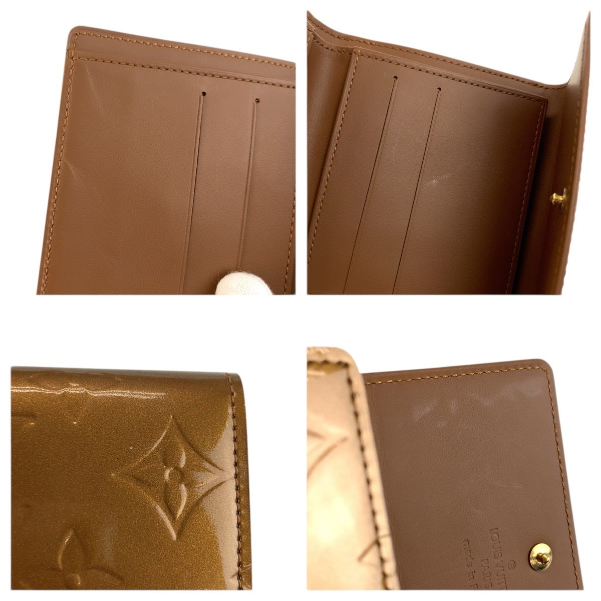 ルイヴィトン モノグラムヴェルニ 折り財布