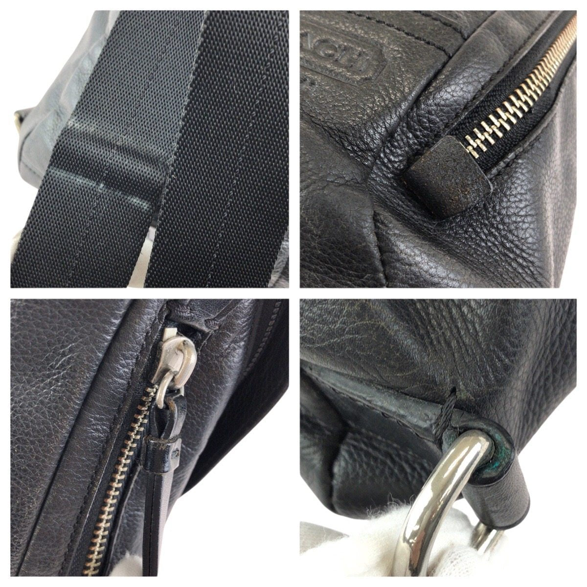 コーチ Thompson Convertible レザーショルダーバッグ
