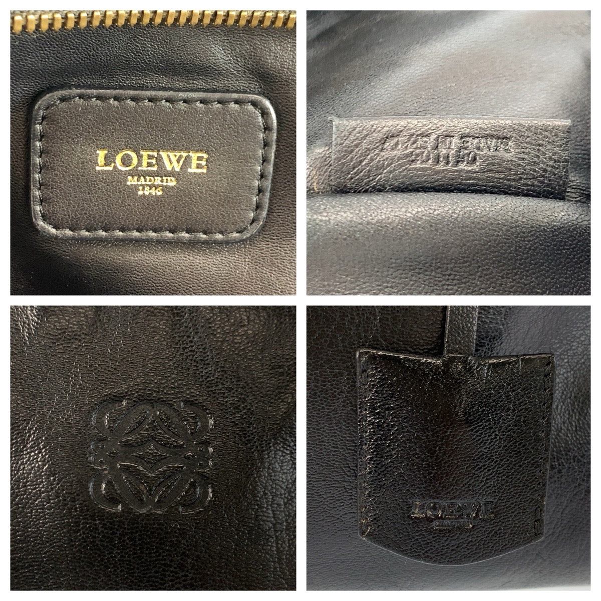 ロエベ アマソナ レザーボストンバッグ