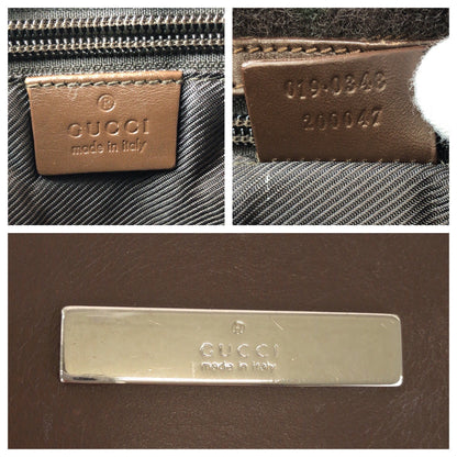 グッチ GGキャンバス レザー ショルダーバッグ