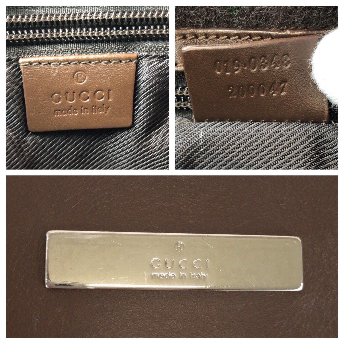 グッチ GGキャンバス レザー ショルダーバッグ