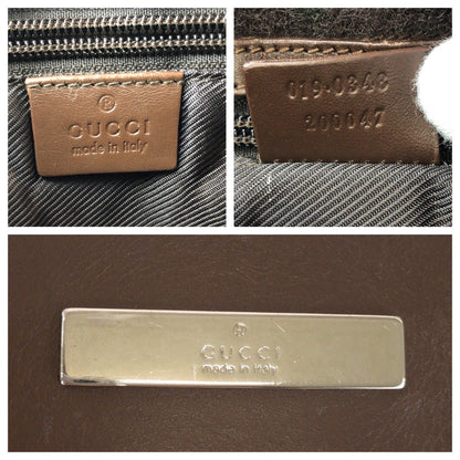 グッチ GGキャンバス レザー ショルダーバッグ