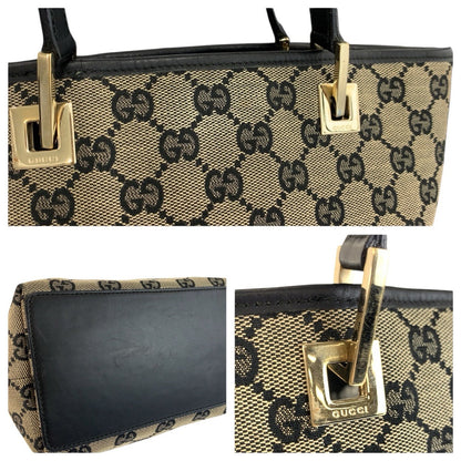 グッチ GGキャンバス レザー トートバッグ