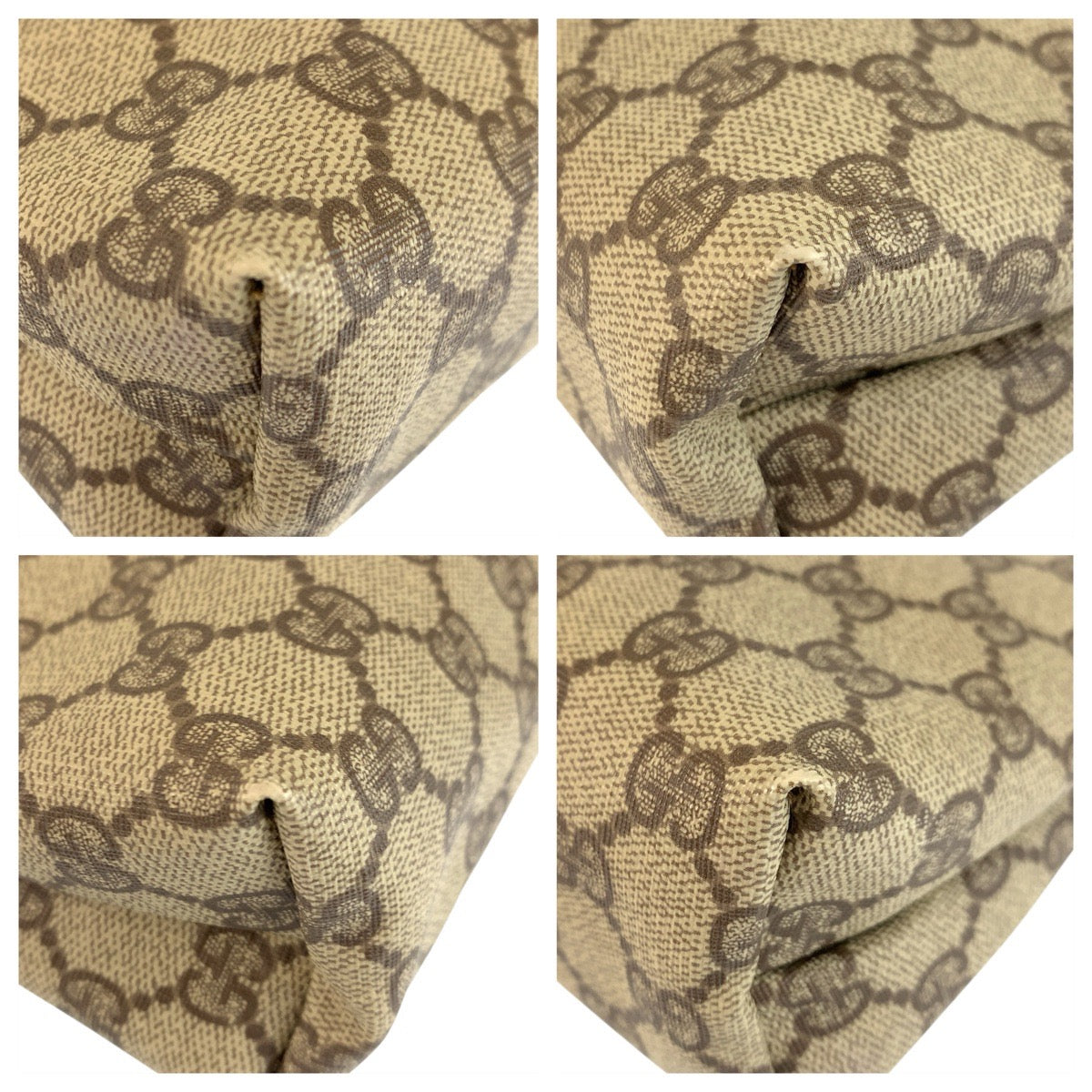 グッチ GGスプリームキャンバス レザー クラッチバッグ