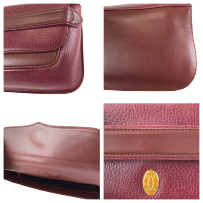 カルティエ マストライン レザー クラッチバッグ
