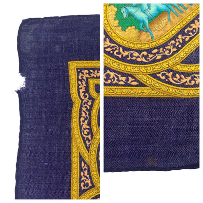 エルメス QALAMDAN シルクスカーフ