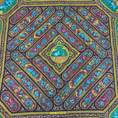 エルメス QALAMDAN シルクスカーフ