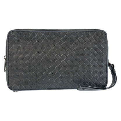 ボッテガヴェネタ イントレチャート レザークラッチバッグ