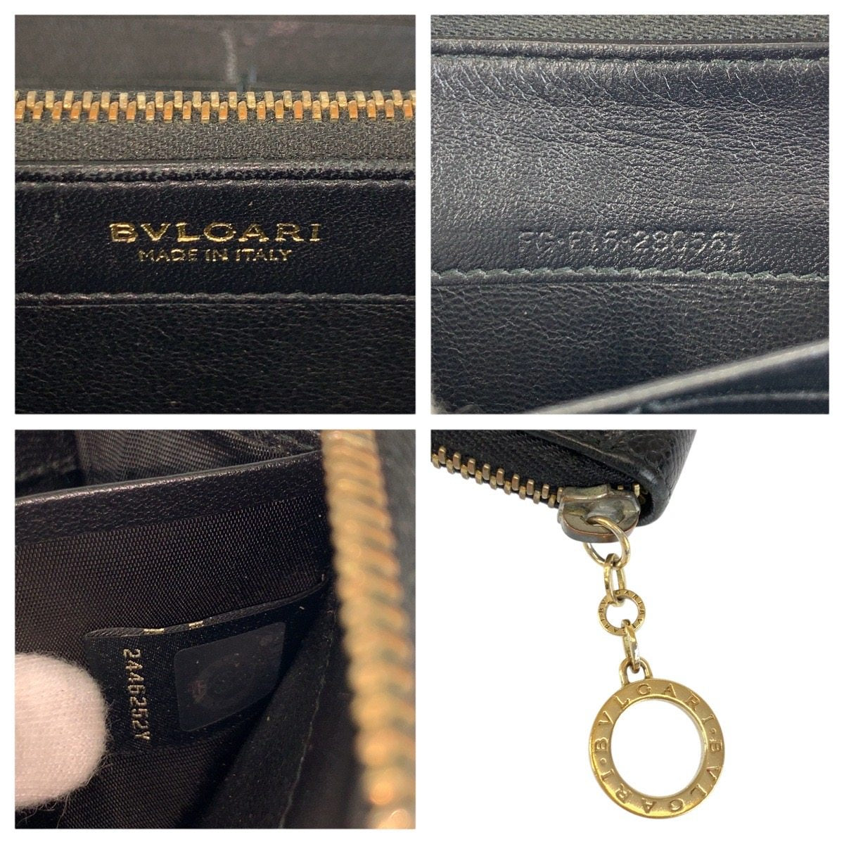 ブルガリ レザー長財布