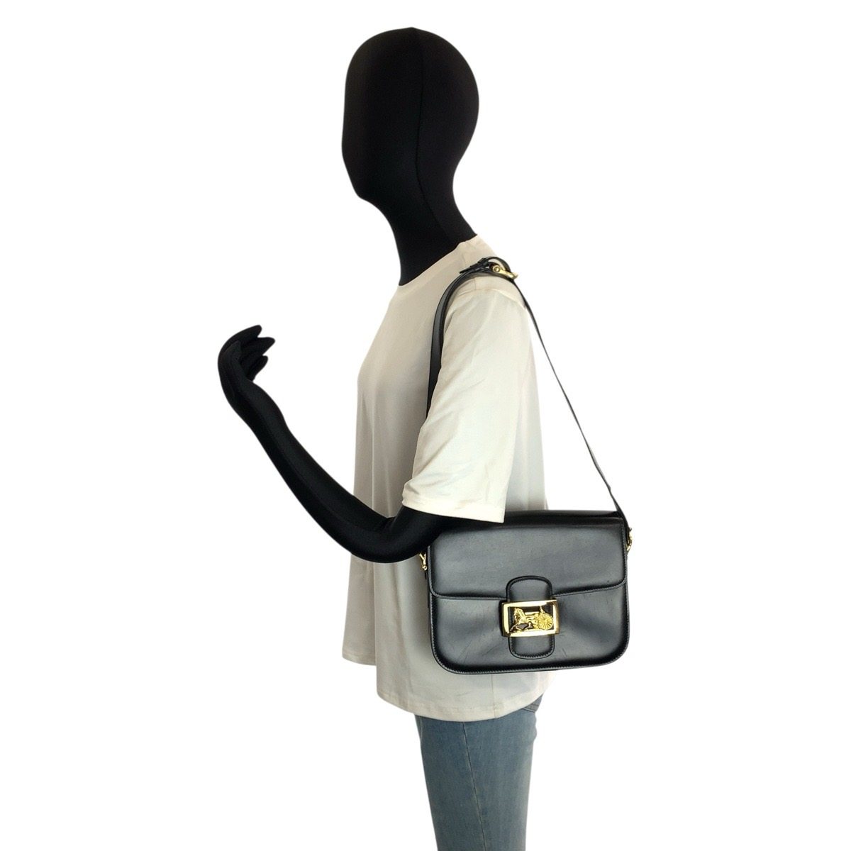 セリーヌ レザー2wayショルダーバッグ
