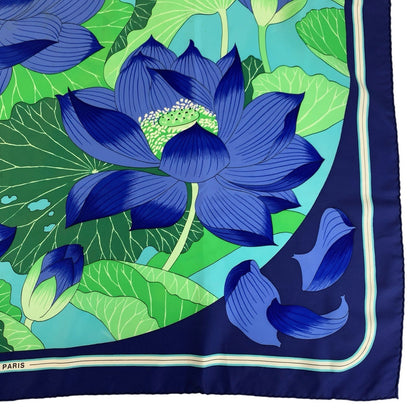エルメス FLEURS DE LOTUS シルクスカーフ