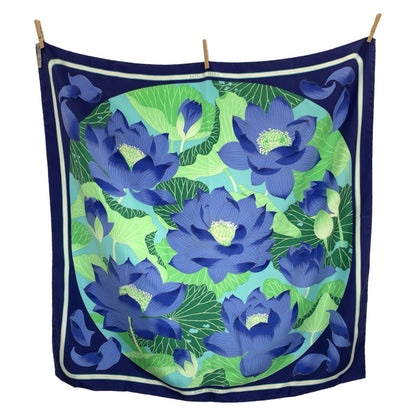 エルメス FLEURS DE LOTUS シルクスカーフ
