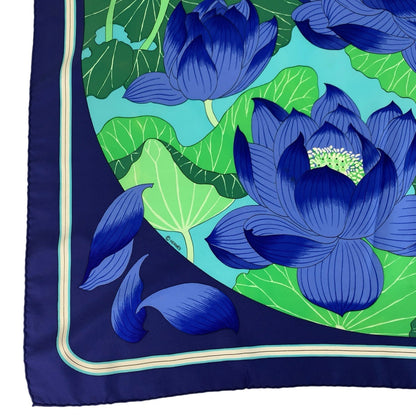 エルメス FLEURS DE LOTUS シルクスカーフ