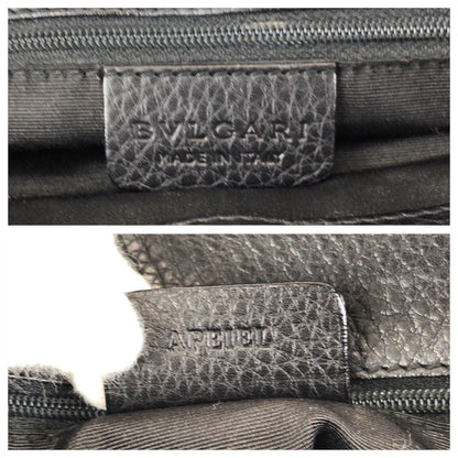 ブルガリ ロゴマニア マキシレッタレ キャンバス レザー トートバッグ