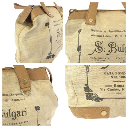 ブルガリ コレッツィオーネ PVC レザートートバッグ