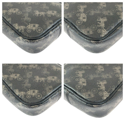 コーチ PVC レザーショルダーバッグ