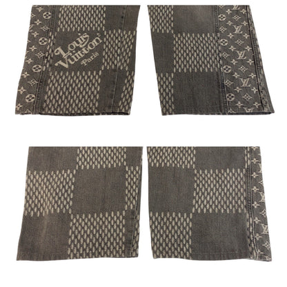 ルイヴィトン NIGO ジャイアントダミエウェーブモノグラム コットンデニムパンツ