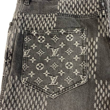 ルイヴィトン NIGO ジャイアントダミエウェーブモノグラム コットンデニムパンツ