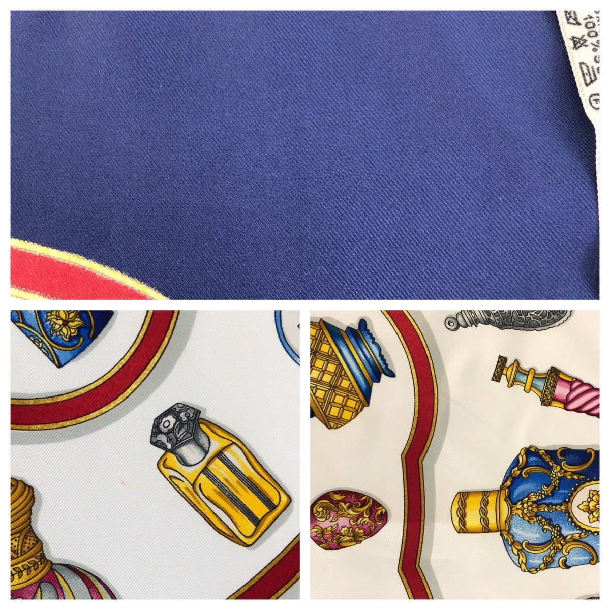 エルメス プールヴキオンネリヴレス シルクスカーフ