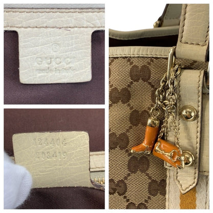 グッチ GGキャンバス レザートートバッグ