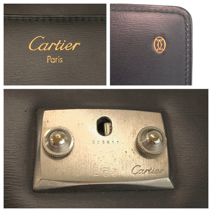 カルティエ パシャ レザークラッチバッグ