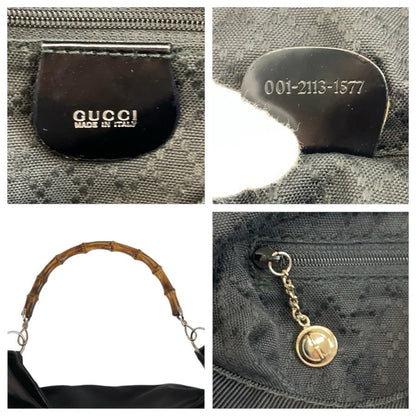 グッチ バンブー ナイロンショルダーバッグ