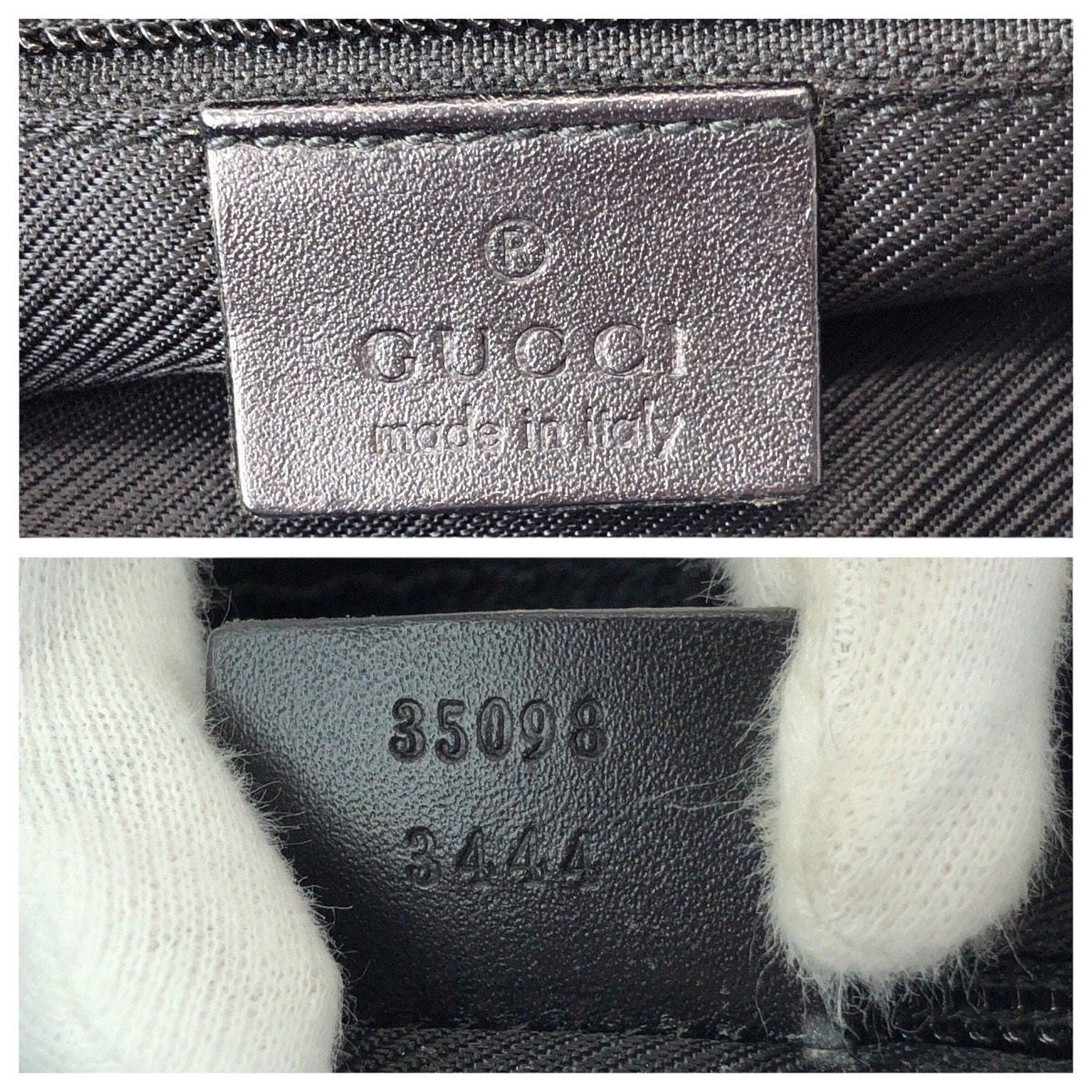 グッチ GGキャンバス レザー ショルダーバッグ