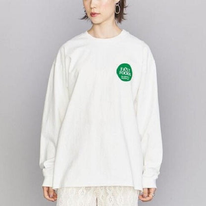 Sloppy Supply × BEAUTY&YOUTH UNITED ARROWS FAST FOODS コットン 長袖 Tシャツ 限定