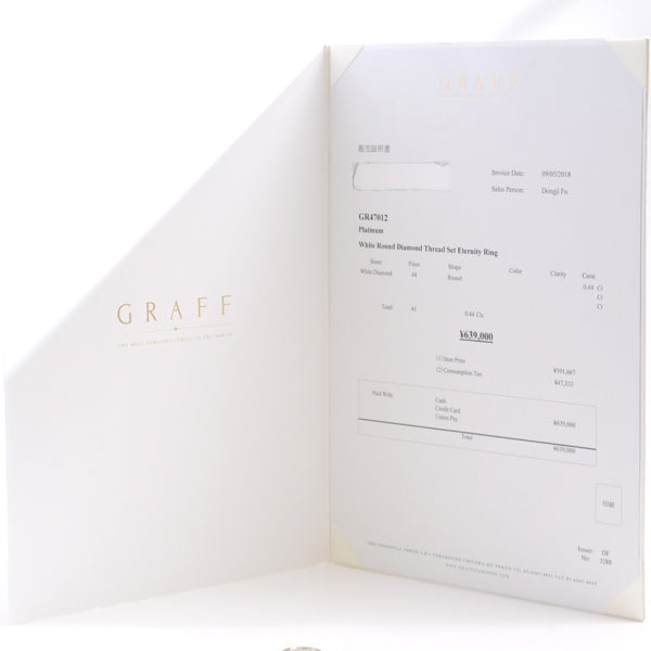 GRAFF PT950 プラチナ ダイヤモンド フル エタニティ リング