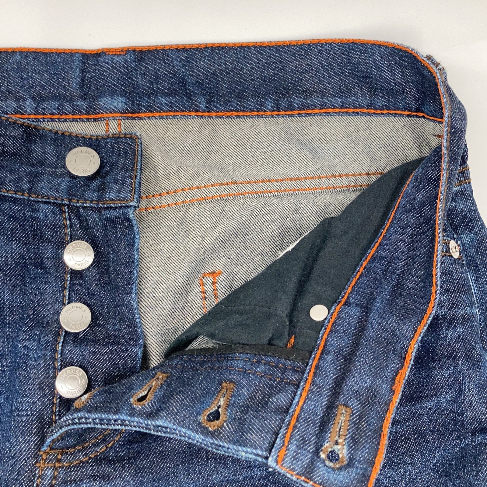 エルメス40コットンデニムパンツ