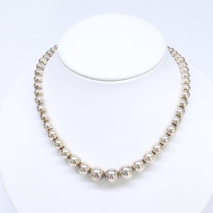 ティファニー ハードウェア グラジュエイテッド ボール シルバー ネックレス