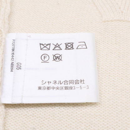 シャネル カシミヤノースリーブワンピース