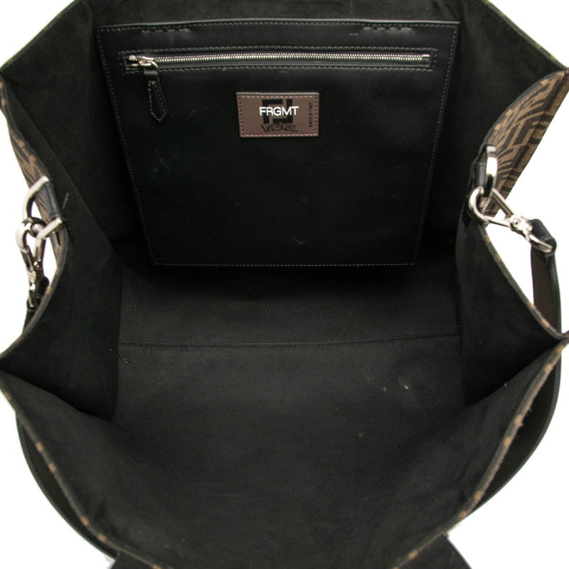 フェンディ ズッカ フラグメント ポケモン カイリュー キャンバス レザー 2way バッグ