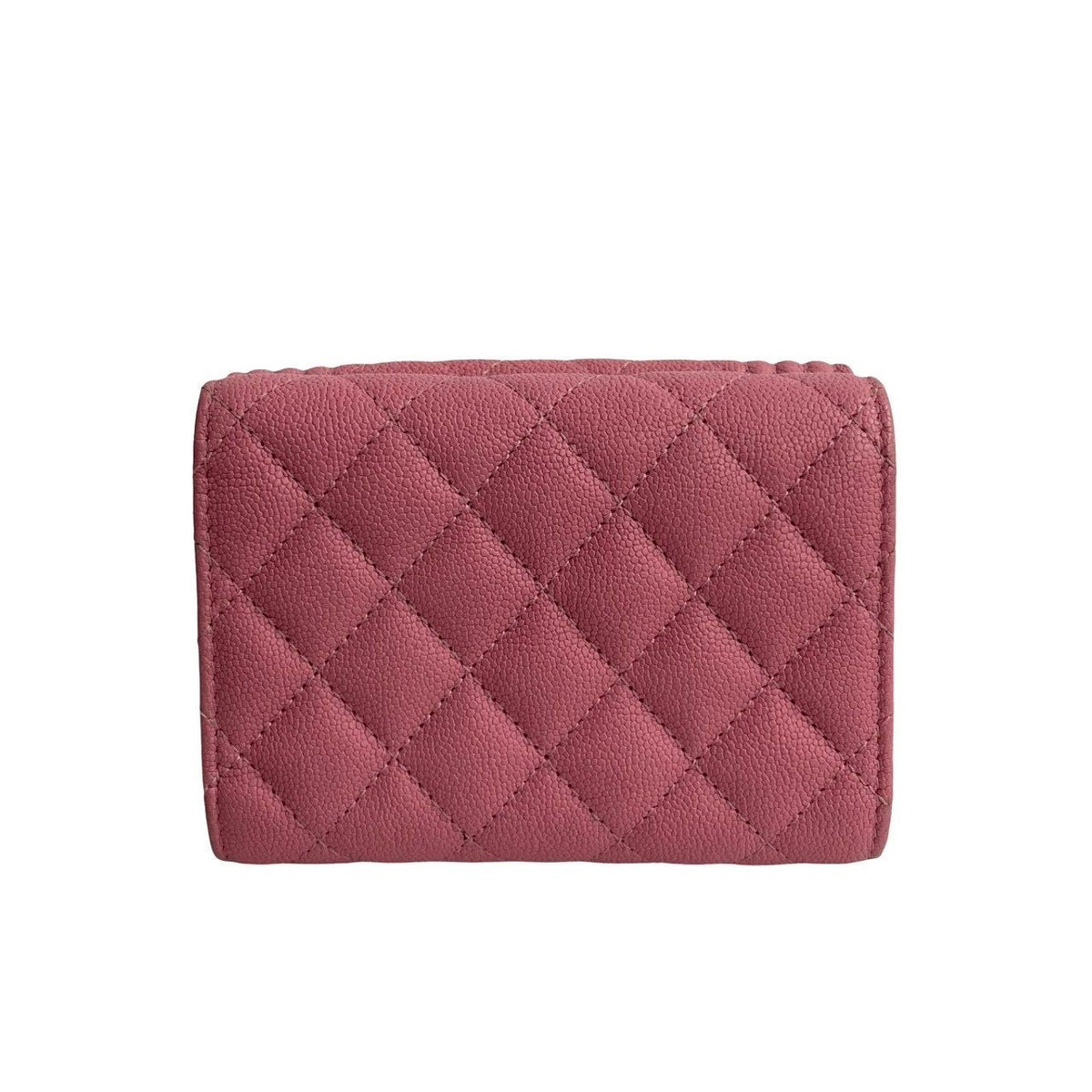 シャネル ボーイシャネル レザー 三つ折り財布