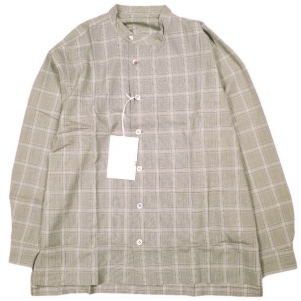 アンアンビエント Stand Collar Shirt ウールシャツ