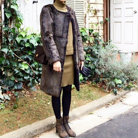 INES＆MARECHAL ラビット ファー コート