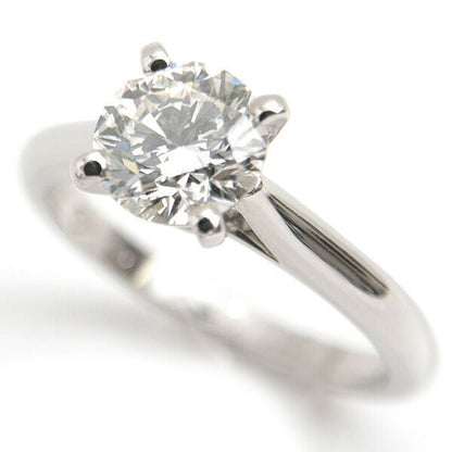 カルティエ PT950 ダイヤモンド ソリティア リング D1.16ct