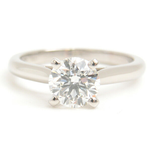 カルティエ PT950 ダイヤモンド ソリティア リング D1.16ct